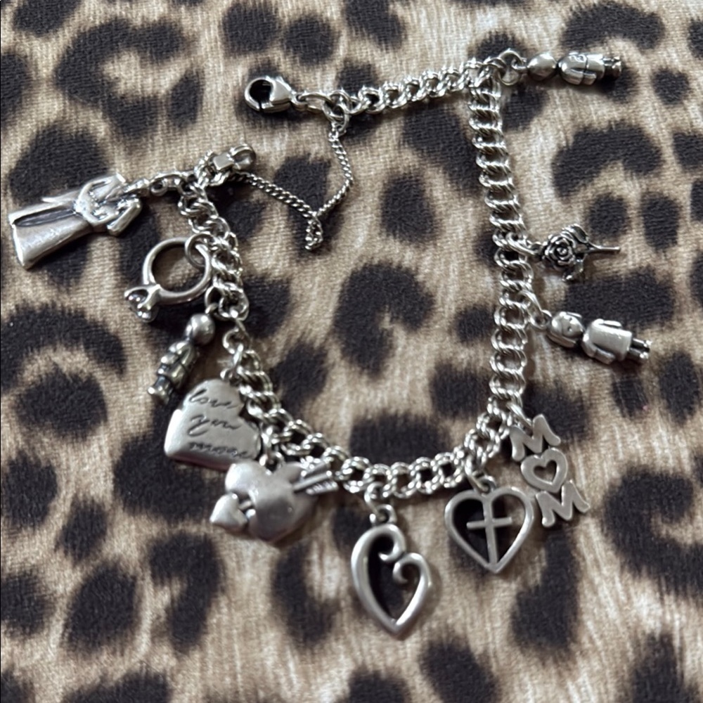 Silver Charm Bracelet